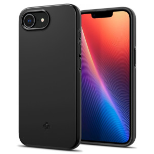 Гръб Spigen за iPhone 16E, Thin Fit, MagSafe, Черен