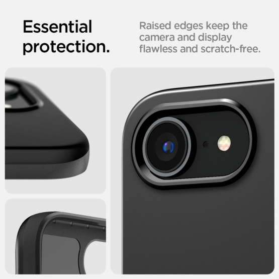 Гръб Spigen за iPhone 16E, Thin Fit, MagSafe, Черен
