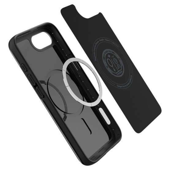 Гръб Spigen за iPhone 16E, Thin Fit, MagSafe, Черен