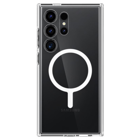 Гръб Spigen за Samsung Galaxy S24 Ultra, Ultra hybrid, OneTap, Metal Ring, Magsafe, Прозрачен
