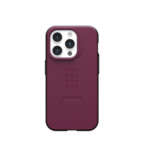 Гръб UAG Civilian MagSafe за iPhone 15 Pro - Бордо