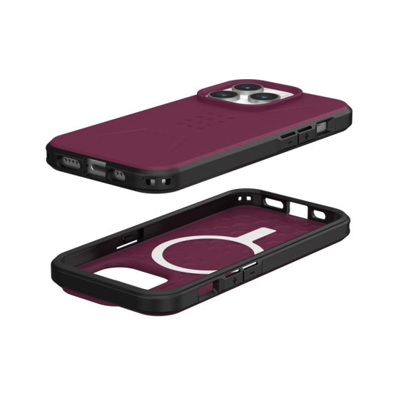 Гръб UAG Civilian MagSafe за iPhone 15 Pro - Бордо