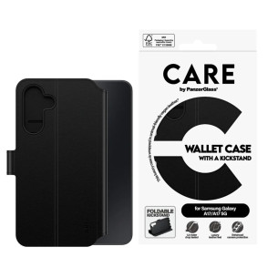 Калъф CARE by PanzerGlass за Samsung Galaxy A17, A17 5 G, Feature Wallet ,Черен