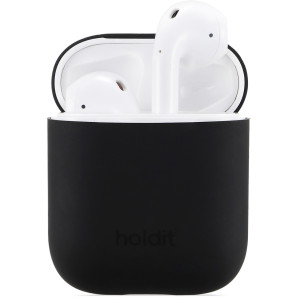 Калъф Holdit Silicone Case за AirPods 1/2 - Черен