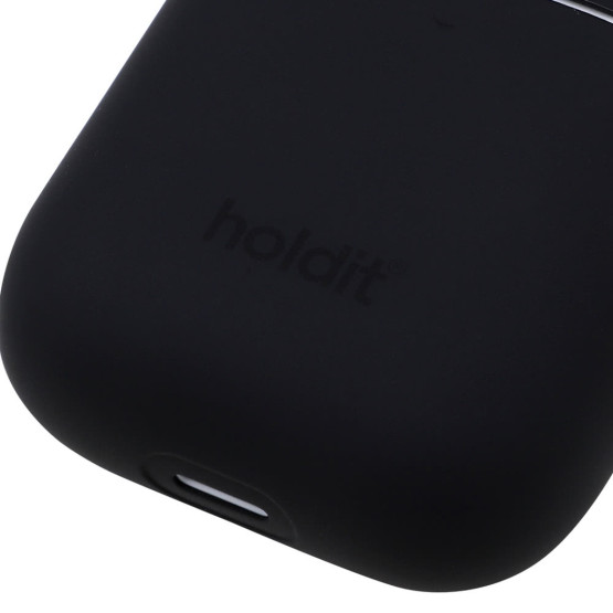 Калъф Holdit Silicone Case за AirPods 1/2 - Черен