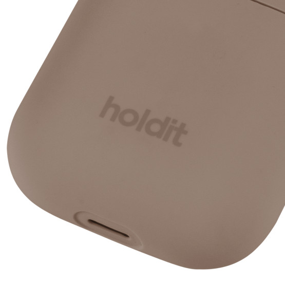 Kaлъф Holdit Silicone Case за AirPods 1/2 - Mocha Brown