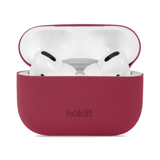 Kaлъф Holdit Silicone Case за AirPods Pro 1/2 - Red Velvet