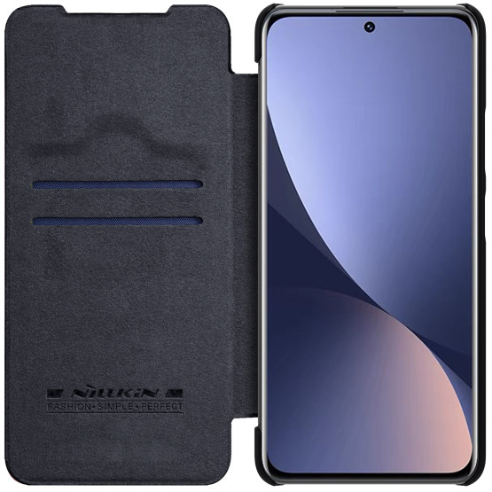 Калъф Nillkin Qin за Xiaomi Mi 12/12x - Черен