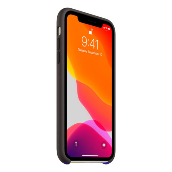 Оригинален гръб Apple Silicone Cover за iPhone 11 - Черен, MWVU2ZM/A