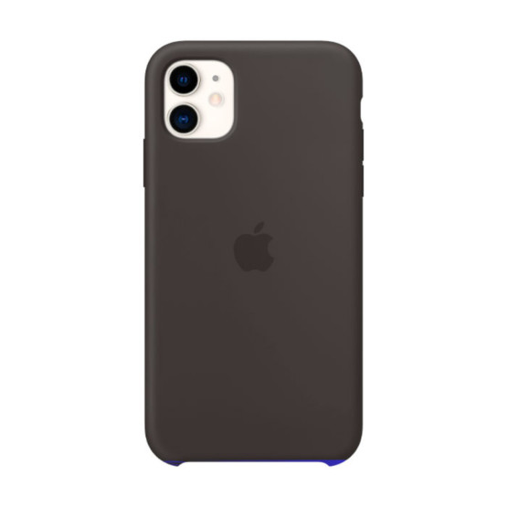 Оригинален гръб Apple Silicone Cover за iPhone 11 - Черен, MWVU2ZM/A