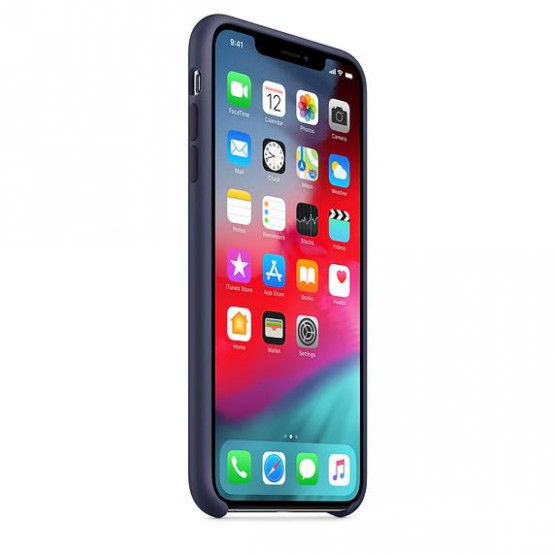 Оригинален гръб Apple Silicone Cover за iPhone XS Max - Син, MRWG2ZM/A