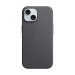 Гръб Apple FineWoven Case with MagSafe за iPhone 15 - Черен, MT393ZM/A