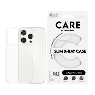 Гръб CARE by PanzerGlass за iPhone 15 Pro Fashion X-Ray Soft - Прозрачен