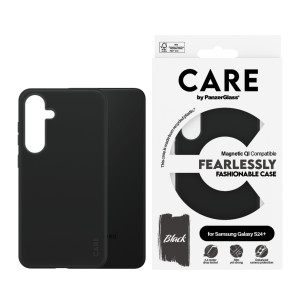 Гръб CARE by PanzerGlass за Samsung Galaxy S24 Plus, Fashion Black, QI,Черен