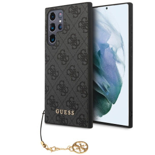 Гръб Guess 4G Charms Case за Samsung Galaxy S24 Ultra - Сив