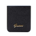 Гръб Guess PC/TPU Glitter Flakes Metal Logo Case за Samsung Galaxy Z Flip 5 - Черен