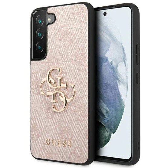 Гръб Guess PU 4G Metal Logo Case за Samsung Galaxy S23 - Розов