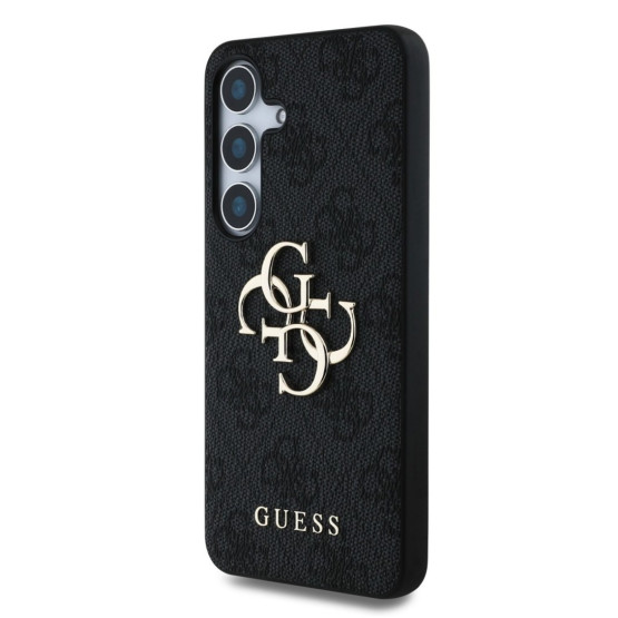 Гръб Guess за Samsung Galaxy S25 Plus ,PU, 4G Metal Logo Case, Черен
