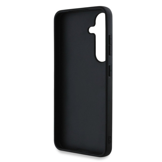 Гръб Guess за Samsung Galaxy S25 Plus ,PU, 4G Metal Logo Case, Черен