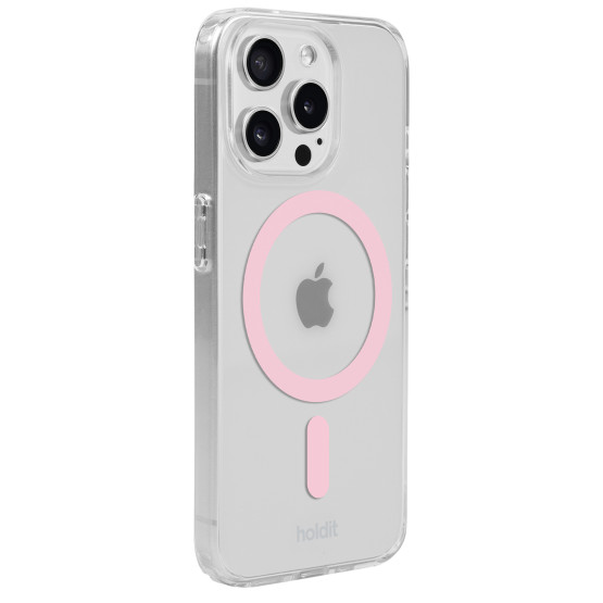 Гръб Holdit за iPhone 15 Pro, MagSafe Case, Розов