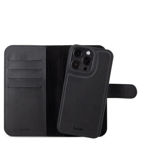 Гръб Калъф Holdit WalletCase MagnetPlus за iphone 15 Pro - Черен
