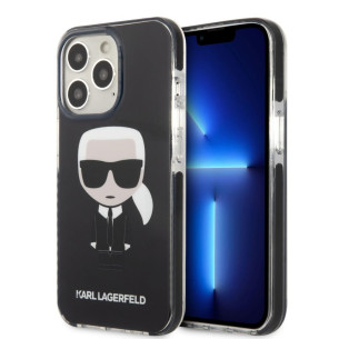 Гръб Karl Lagerfeld TPE Full Body Ikonik Case за iPhone 13 Pro Max - Черен
