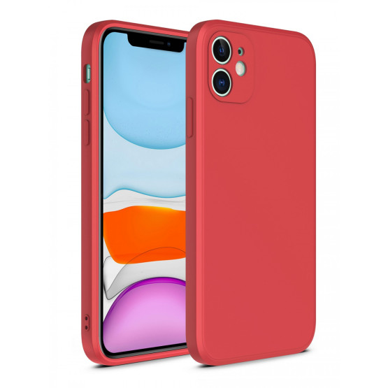 Гръб Liquid Silicone TPU за Huawei P40 Lite E - Червен
