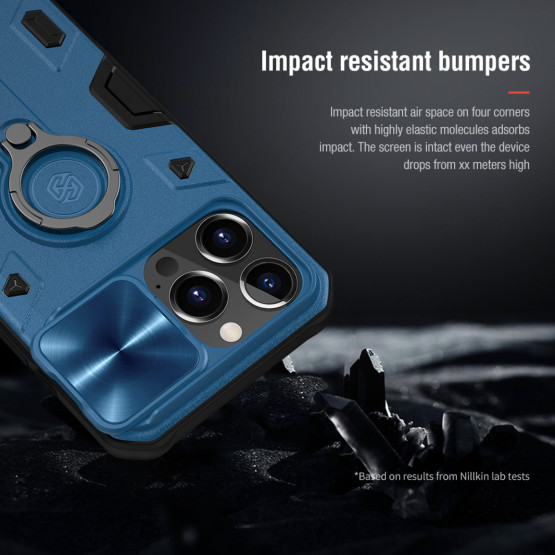 Гръб Nillkin cam shield armor за Iphone 13 Pro - Син