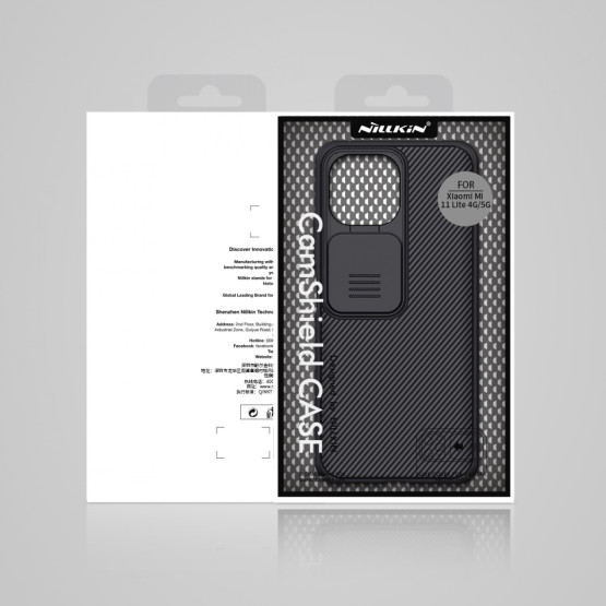 Гръб Nillkin Camshield series за Xiaomi 11 lite 4G/ 5G - Черен