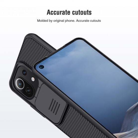 Гръб Nillkin Camshield series за Xiaomi 11 lite 4G/ 5G - Черен