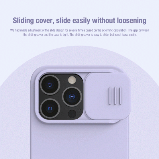 Гръб Nillkin CamShield Silky Silicone Case за Apple iPhone 13 Pro - Лилав