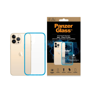 Гръб PanzerGlass за IPhone 13 Pro Max , ClearCase - Синя рамка