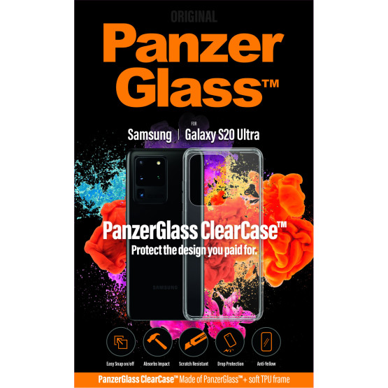 Гръб PanzerGlass за Samsung Galaxy S20 Ultra - Прозрачен