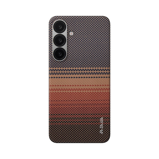 Гръб Pitaka за Samsung Galaxy S25 Plus, Tactile Woven Case, Sunset