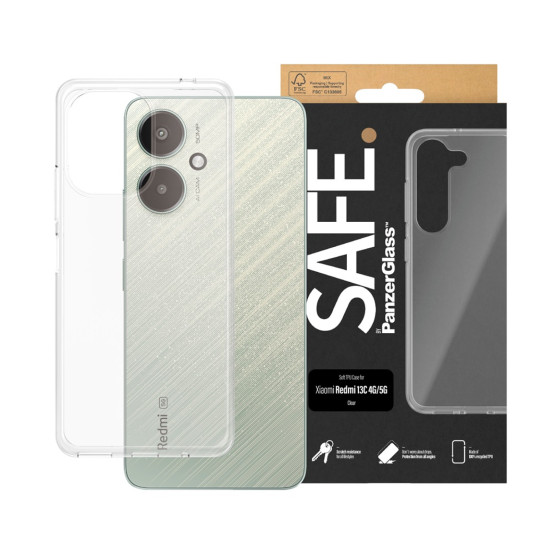 Гръб Safe за Xiaomi Redmi 13C - Прозрачен