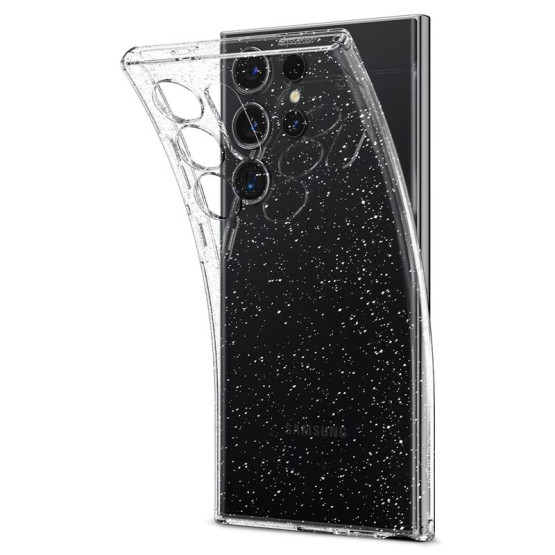 Гръб Spigen Liquid Crystal Glitter за Samsung Galaxy S24 Ultra - Прозрачен