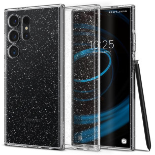 Гръб Spigen Liquid Crystal Glitter за Samsung Galaxy S24 Ultra - Прозрачен