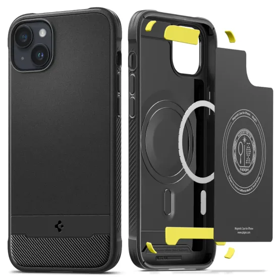 Гръб Spigen Rugged Armor Mag за iPhone 14 - Черен