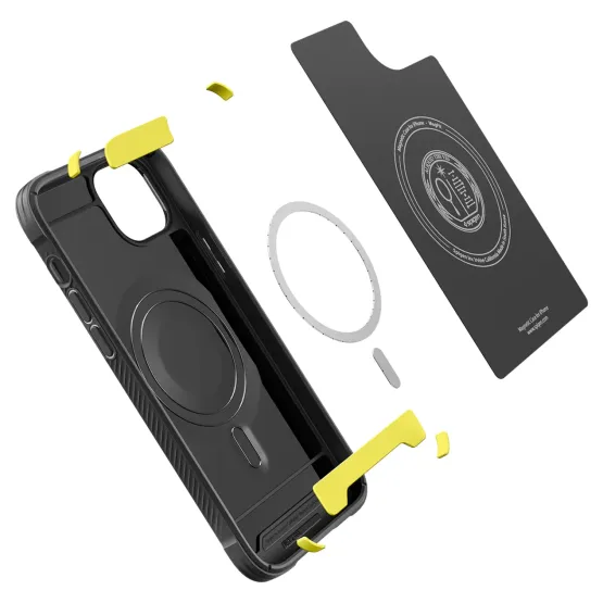 Гръб Spigen Rugged Armor Mag за iPhone 14 - Черен