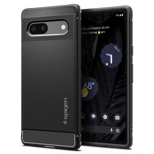 Гръб Spigen Rugged Armor за Google Pixel 7a - Черен