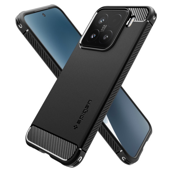 Гръб Spigen Rugged Armor за Xiaomi 15 - Черен