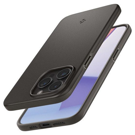 Гръб Spigen Thin Fit за iPhone 15 Pro Max - Тъмно сив