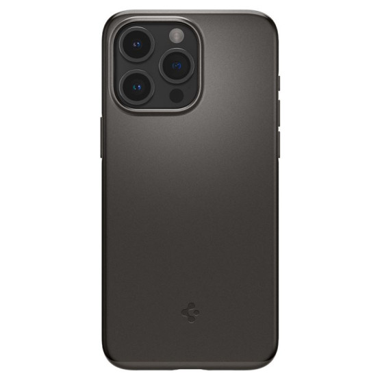 Гръб Spigen Thin Fit за iPhone 15 Pro Max - Тъмно сив