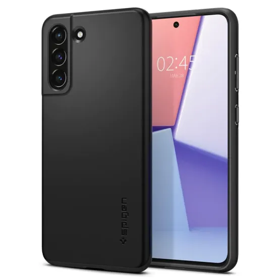 Гръб Spigen Thin Fit за Samsung S21 FE - Черен