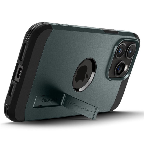 Гръб Spigen Tough Armor MagSafe за iPhone 15 Pro -Зелен