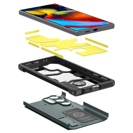 Гръб Spigen Tough Armor за Samsung Galaxy S24 Ultra - Зелен