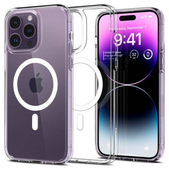 Гръб Spigen Ultra Hybrid Mag за iPhone 14 Pro - Прозрачен