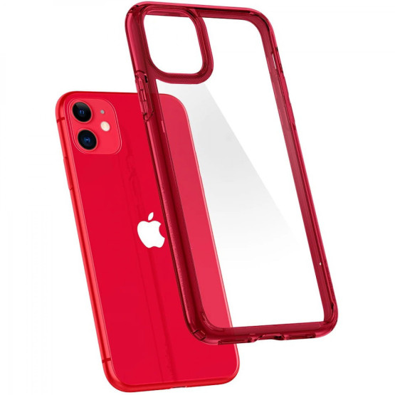 Гръб Spigen Ultra Hybrid за iPhone 11 6.1 - Червен