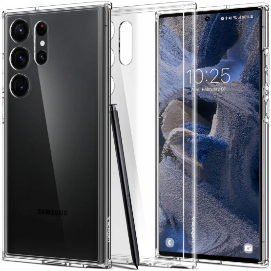 Гръб Spigen Ultra Hybrid за Samsung Galaxy S23 Ultra - Прозрачен