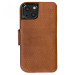 Калъф Krusell Leather Wallet за Iphone 13 mini - Cognac